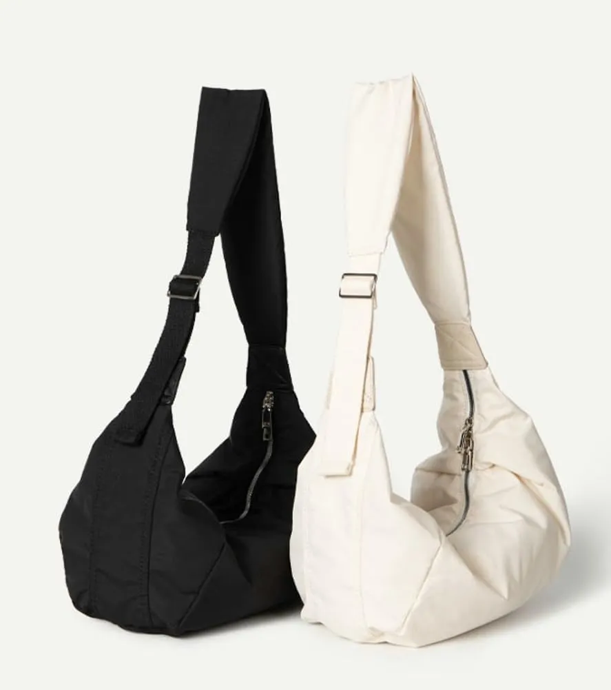 Large Puffer Crossbody Bags for Women Trendy Hobo Crescent Shoulder Bag casual Tote Bag