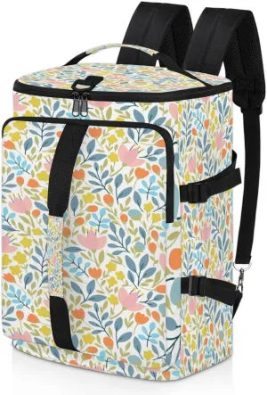 Large Sports Gym Bag With Shoe & Laptop Compartment 47L Waterproof Travel Duffel Bags for Men Women Colorful Cartoon Floral Luggage Backpack Duffle Bag