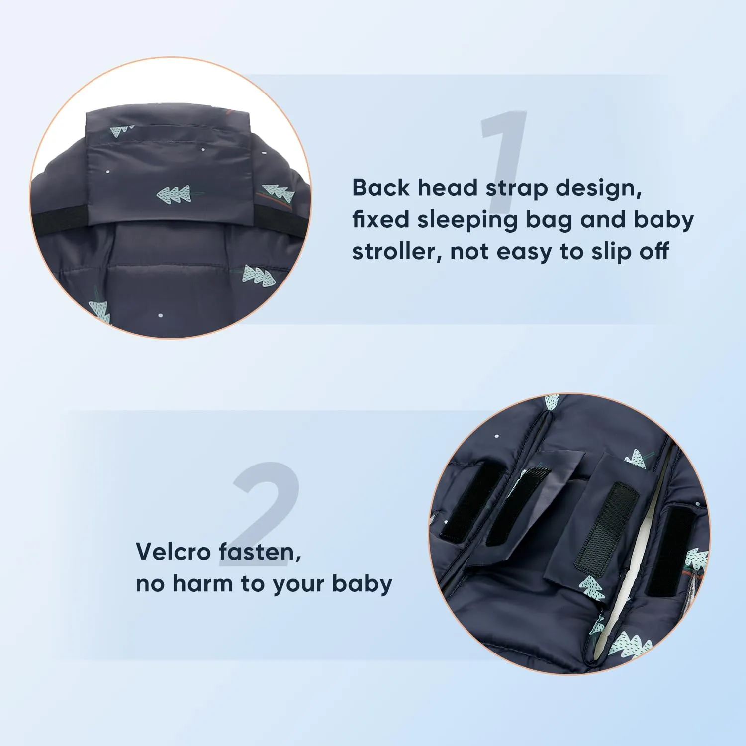 LAT Winter Warm Universal Stroller Footmuff, Baby Bunting Bag, Toddler Sleeping Sack, Car Seat & Carrier Cover - Winter Essentials, Fits All Strollers