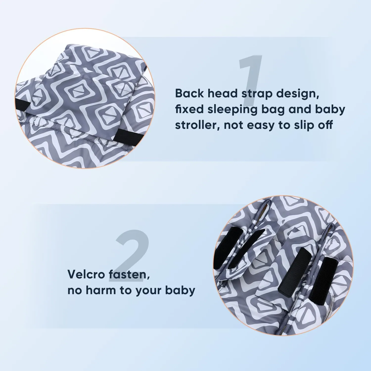 LAT Winter Warm Universal Stroller Footmuff Bunting Bag Toddler Sleeping Sack Car Seat & Carrier Cover, Baby Essentials, Fits All Strollers