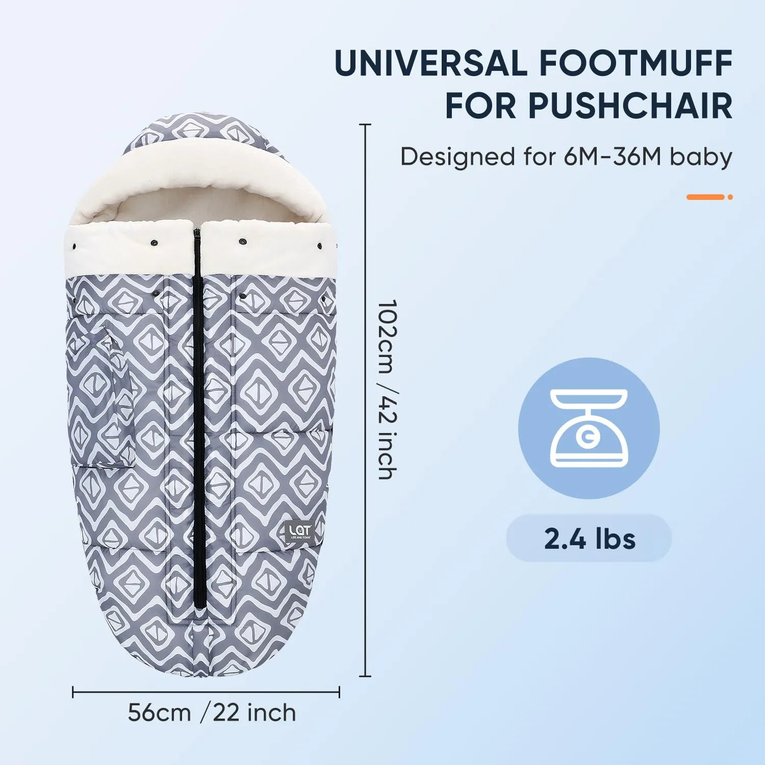 LAT Winter Warm Universal Stroller Footmuff Bunting Bag Toddler Sleeping Sack Car Seat & Carrier Cover, Baby Essentials, Fits All Strollers