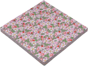 Layer Cakes 10 inch Squares for Quilting; Layer Cake Fabric for Quilting 10 inch; 42 10 x 10 inch Spring Floral Print Precut Cotton Fabric Squares Bundles for Sewing & Quilting Beginners