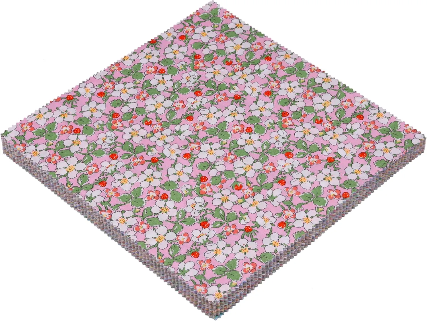 Layer Cakes 10 inch Squares for Quilting; Layer Cake Fabric for Quilting 10 inch; 42 10 x 10 inch Spring Floral Print Precut Cotton Fabric Squares Bundles for Sewing & Quilting Beginners