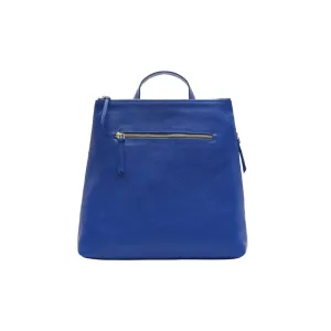 Leather 13" Laptop Backpack - Cobalt