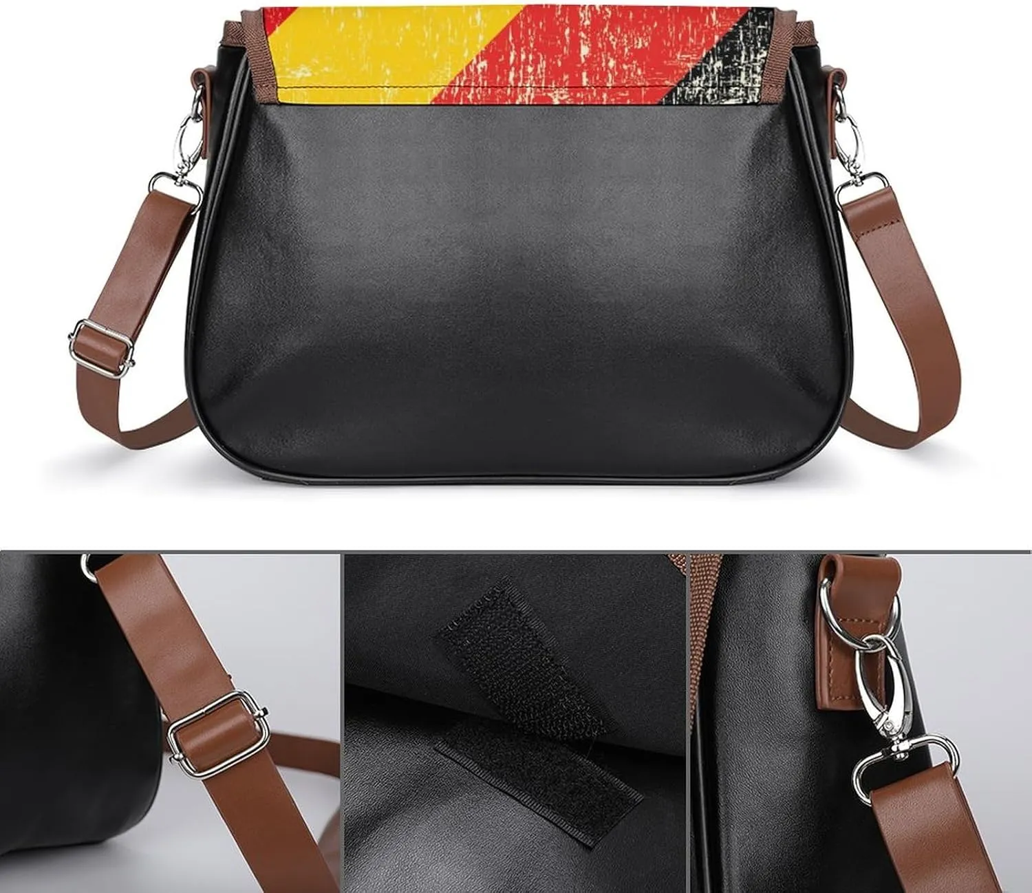 Leather Crossbody Bag for Women Men Strap Small Purse Wallet Shoulder Handbag