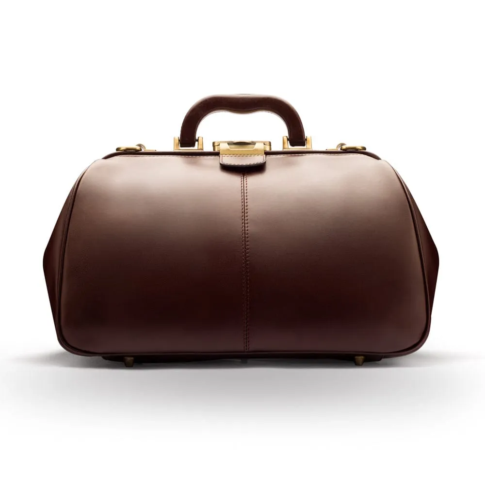 Leather Gladstone Doctor's Bag - Brown