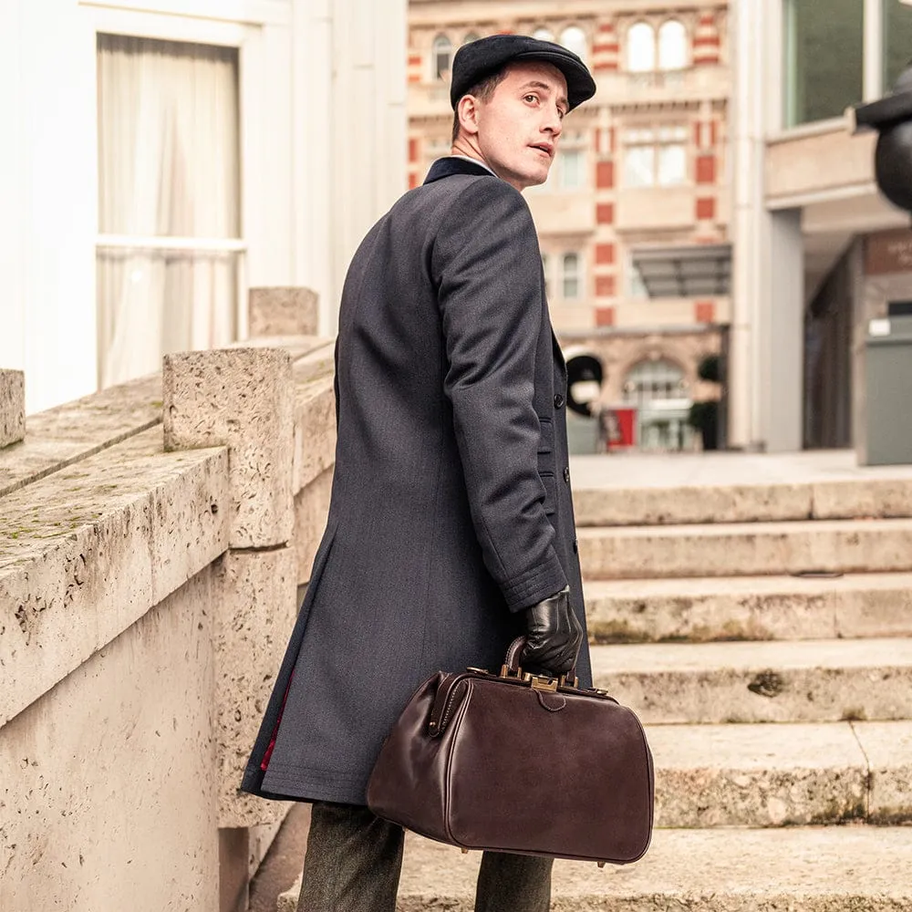 Leather Gladstone Doctor's Bag - Brown