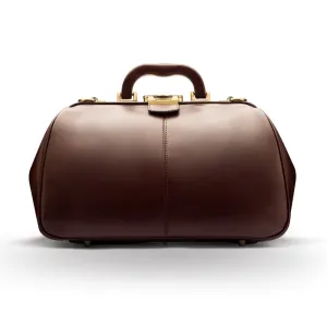 Leather Gladstone Doctor's Bag - Brown