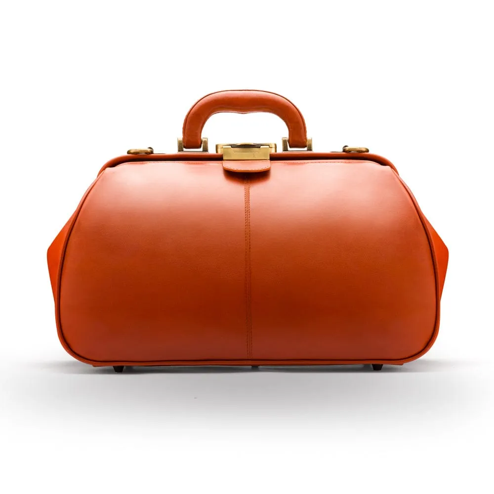 Leather Gladstone Doctor's Bag - Light Tan