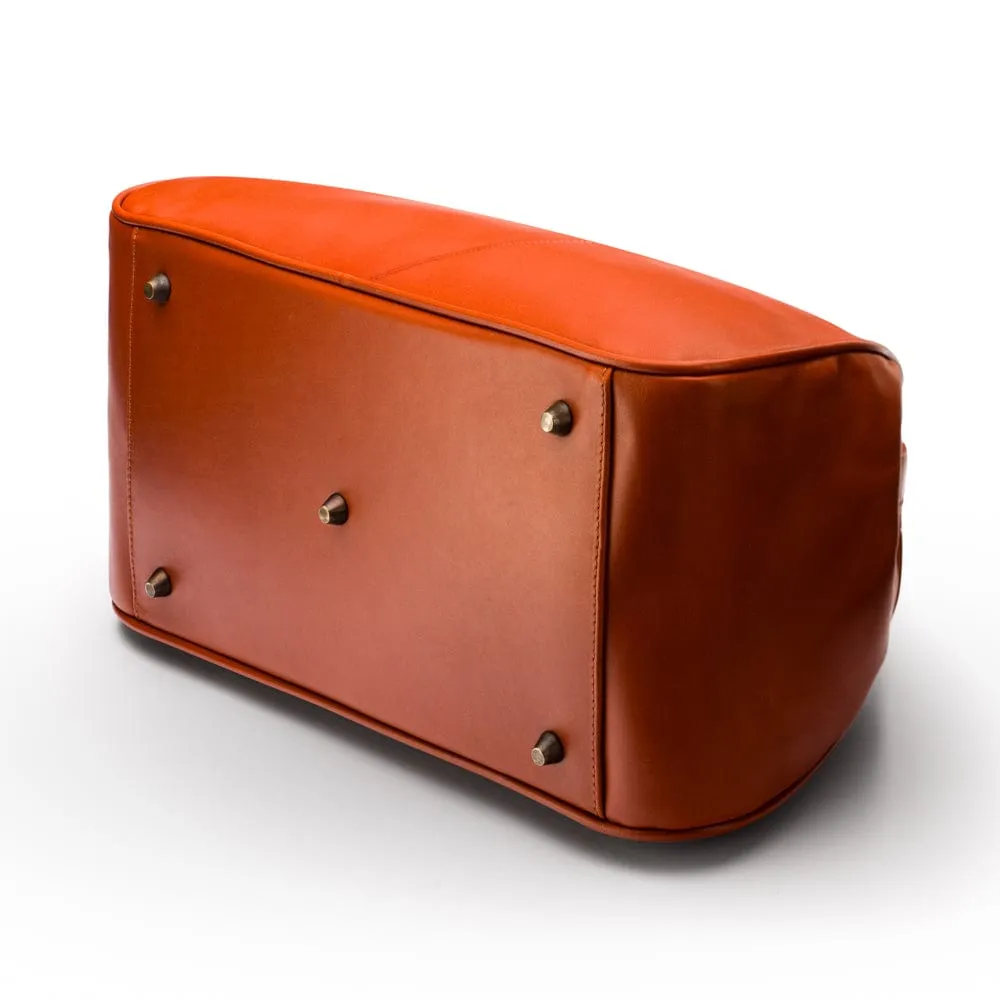 Leather Gladstone Doctor's Bag - Light Tan