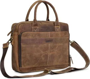 Leather Laptop Bag for Men and Women Briefcase Satchel for Office Work, College, Gifting, Travel Bags