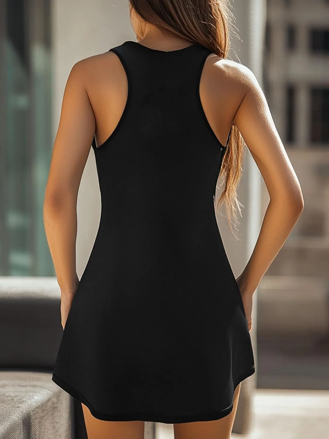 Libaoge Nightgowns for Women Black Cat Ew, People Sleeveless Sleepwear Racerback Women's Nightgowns & Sleepshirts S-4XL