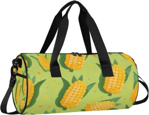 Lightweight Travel Duffle Bag Cute Corn Gym Bag for Women Men Stylish Small Duffle Bag for Fitness Yoga Travel Overnight Sport