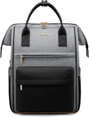 LOVEVOOK Laptop Backpack for Women Men, Teacher Nurse Work Bag Waterproof Fashion Travel Backpack Purse, 15.6 Inch Computer Backpack with USB Port