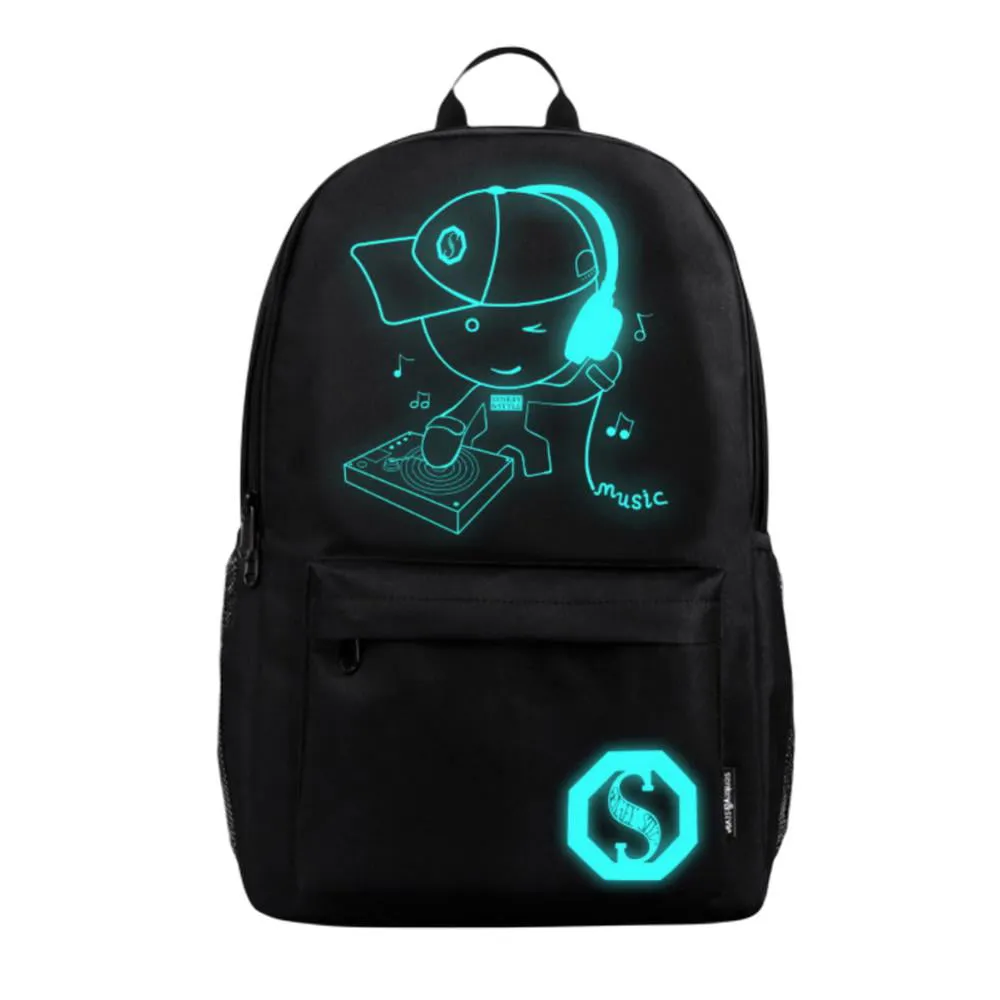 Luminous School Bags For Kids, College Bags For Boys & Girls Students With Waterproof USB