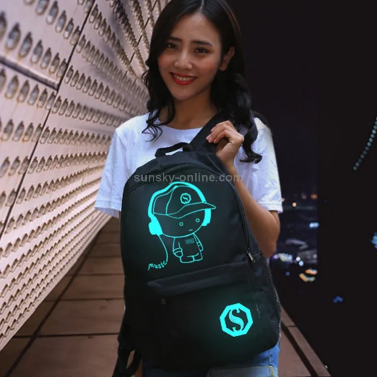 Luminous School Bags For Kids, College Bags For Boys & Girls Students With Waterproof USB