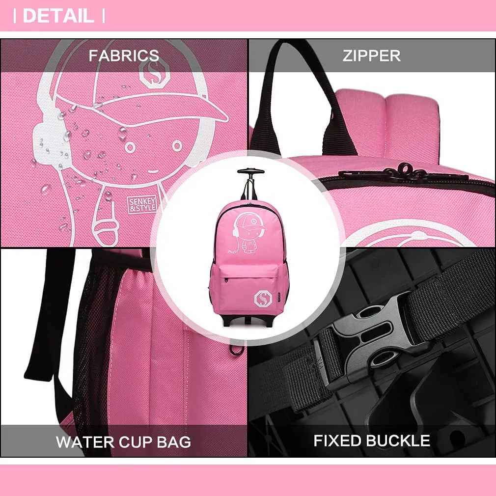 Luminous School Bags For Kids, College Bags For Boys & Girls Students With Waterproof USB