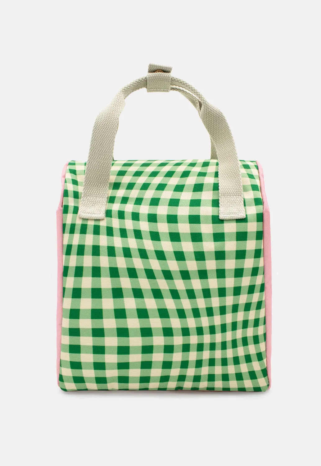 Lunch Bag | Distorted Gingham Green