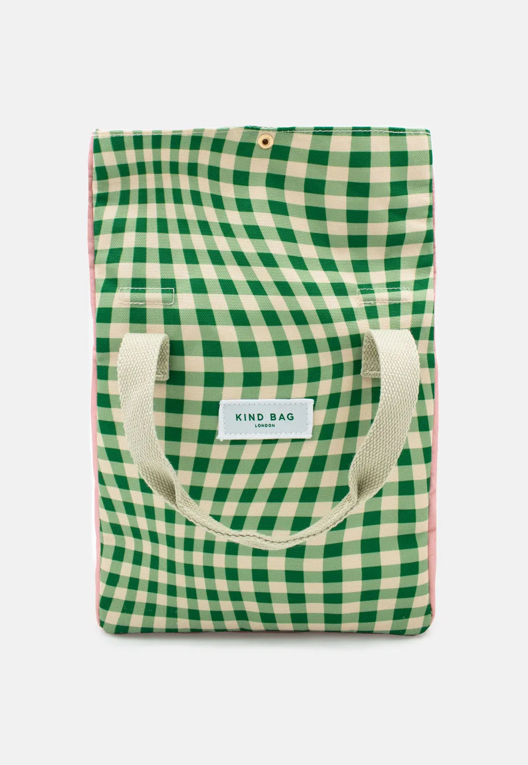 Lunch Bag | Distorted Gingham Green