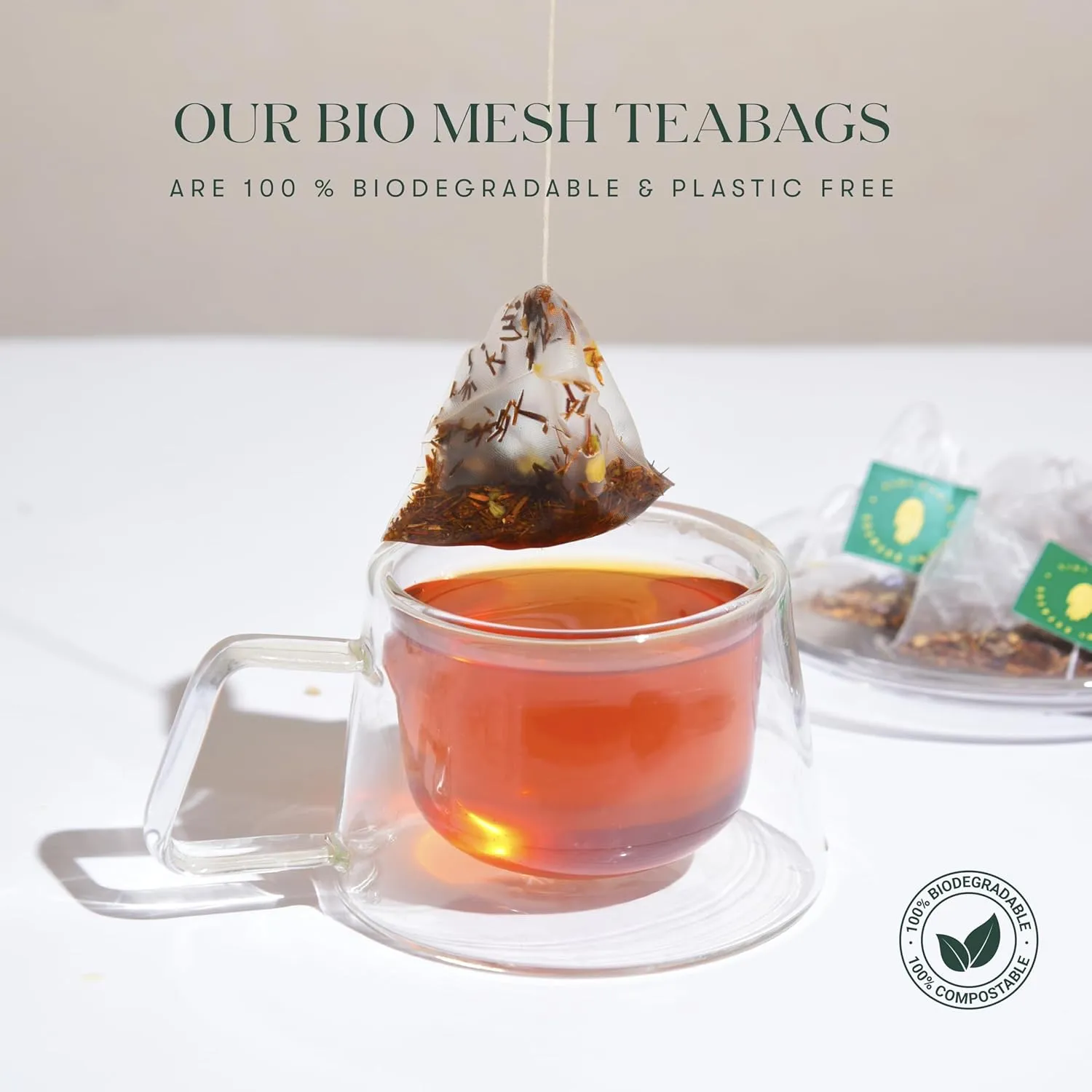 Luxmi Estates Hibis-Kiss Organic Hibiscus Tea (50 Tea Bags) Caffeinated Tea Bags For A Morning Boost and Natural Energy, With Certified Organic Black Tea