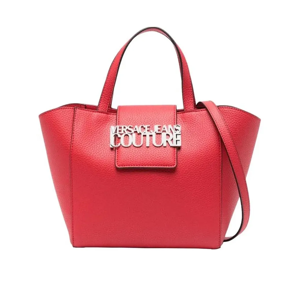 Luxury Logo-Embossed Shopping Bag