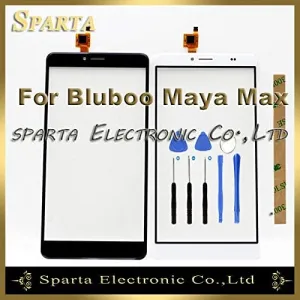 Lysee Mobile Phone Touch Panel - 6.0 inch Touch Screen Digitizer For Bluboo Maya Max Touch Panel Digital - (Color: Black with tools)