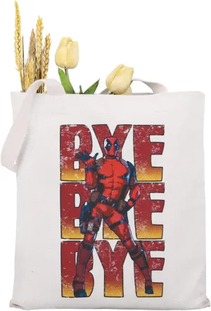 MAOFAED Movie Inspired Gift, Funny Dancing Man Bye Bye Bye Tote Bag, Comics Book Lover Gift (bye bye bye)