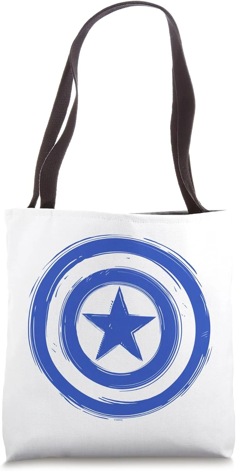 Marvel Captain America Woodcut Logo Tote Bag