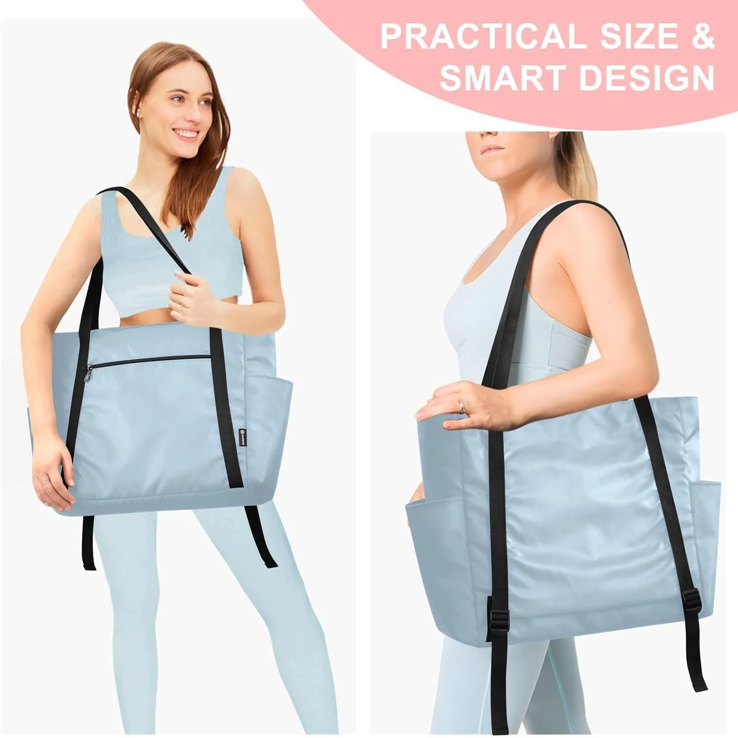 MCHIVER Yoga Bag for Women Men Large Yoga Mat Bag Shoulder Bags for Travel Pilates Yoga