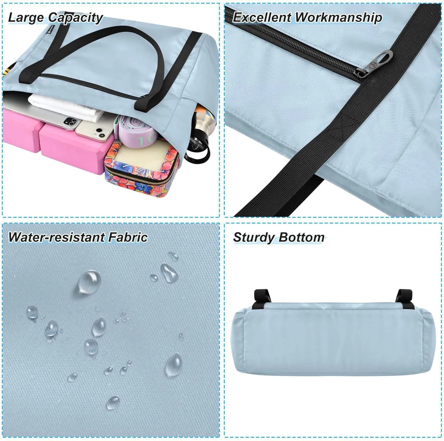 MCHIVER Yoga Bag for Women Men Large Yoga Mat Bag Shoulder Bags for Travel Pilates Yoga
