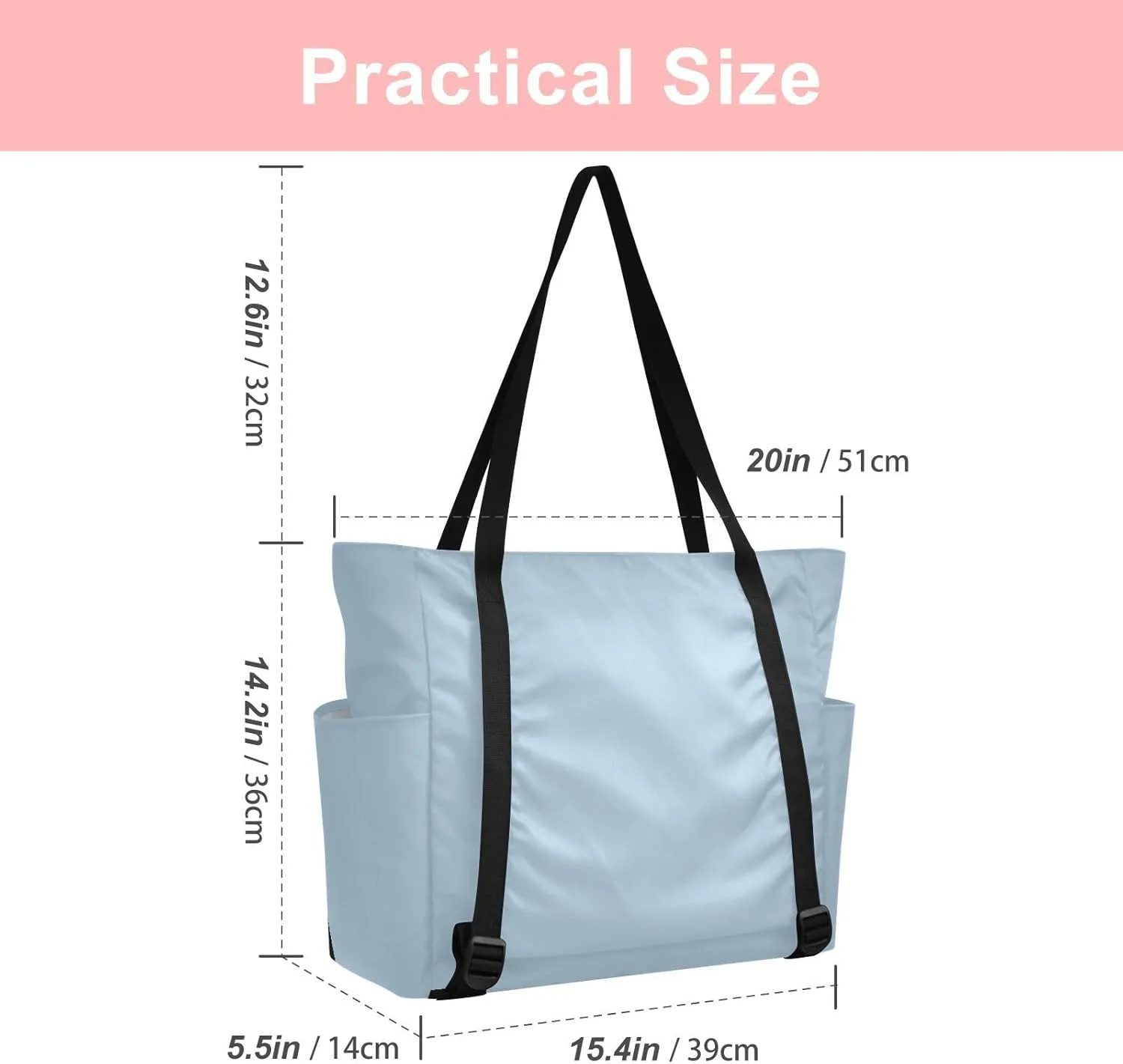 MCHIVER Yoga Bag for Women Men Large Yoga Mat Bag Shoulder Bags for Travel Pilates Yoga