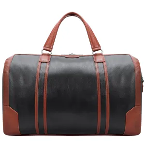 McKlein USA Kinzie 20" Leather Two-Tone Tablet Carry-All Duffel