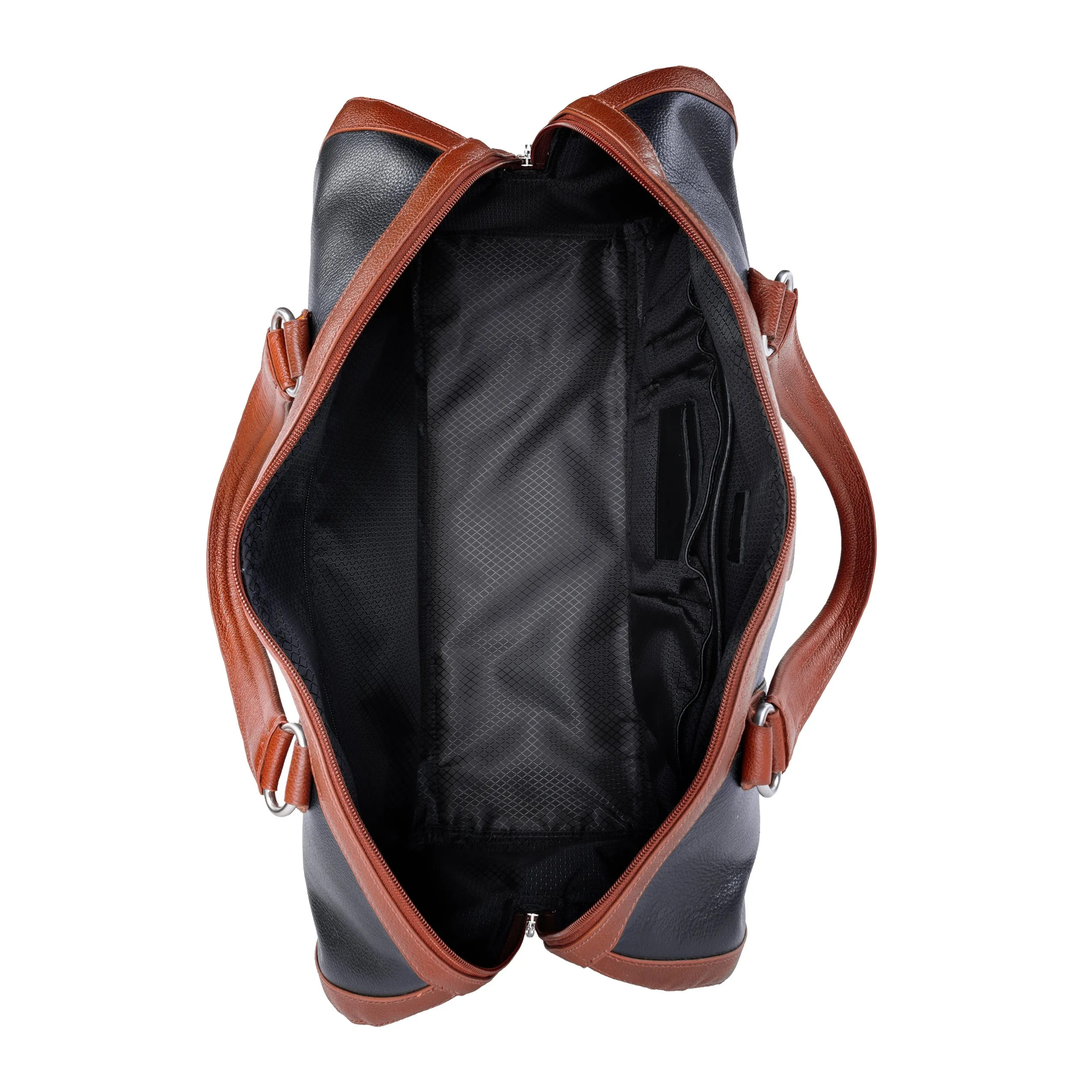 McKlein USA Kinzie 20" Leather Two-Tone Tablet Carry-All Duffel