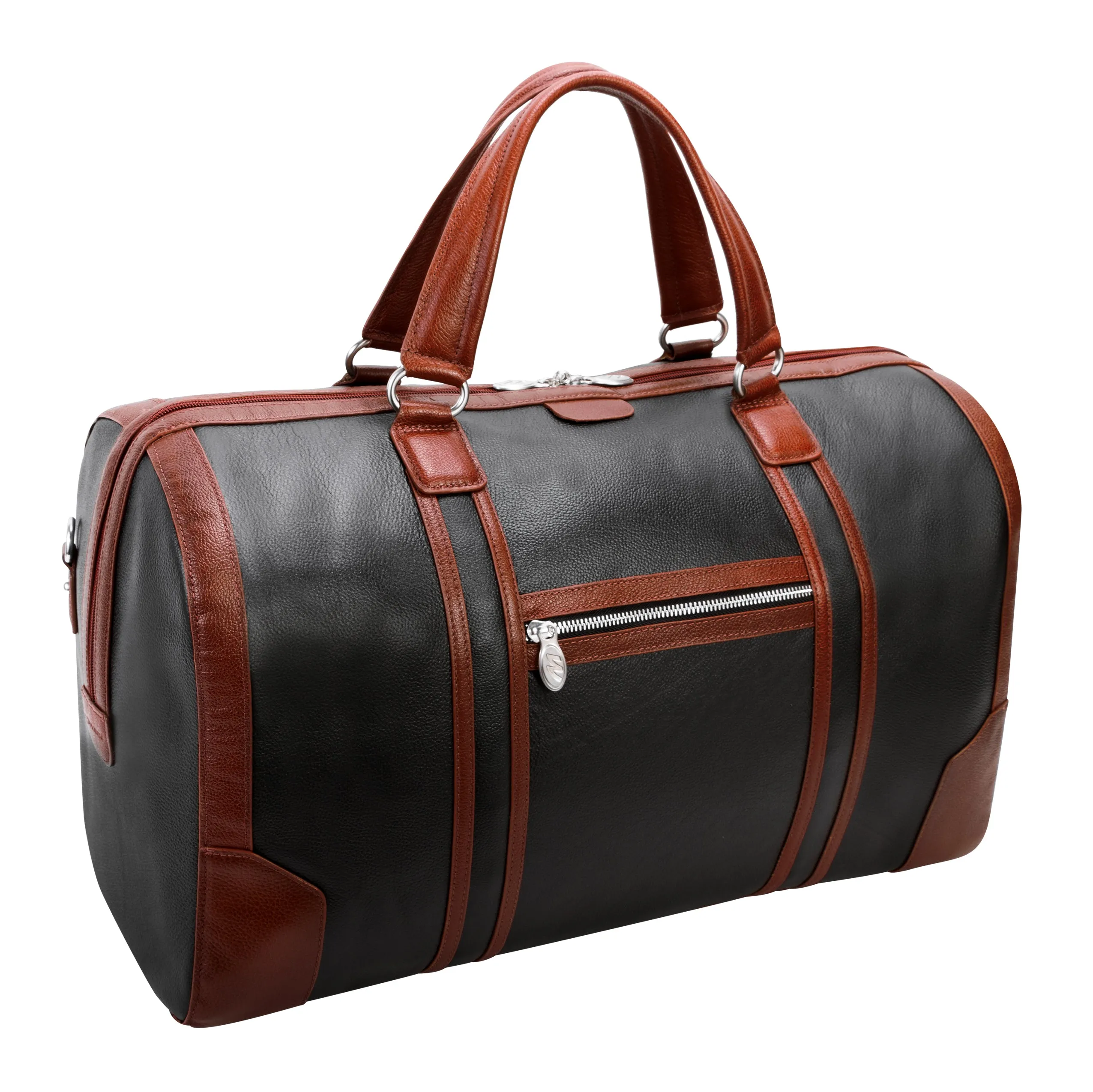 McKlein USA Kinzie 20" Leather Two-Tone Tablet Carry-All Duffel