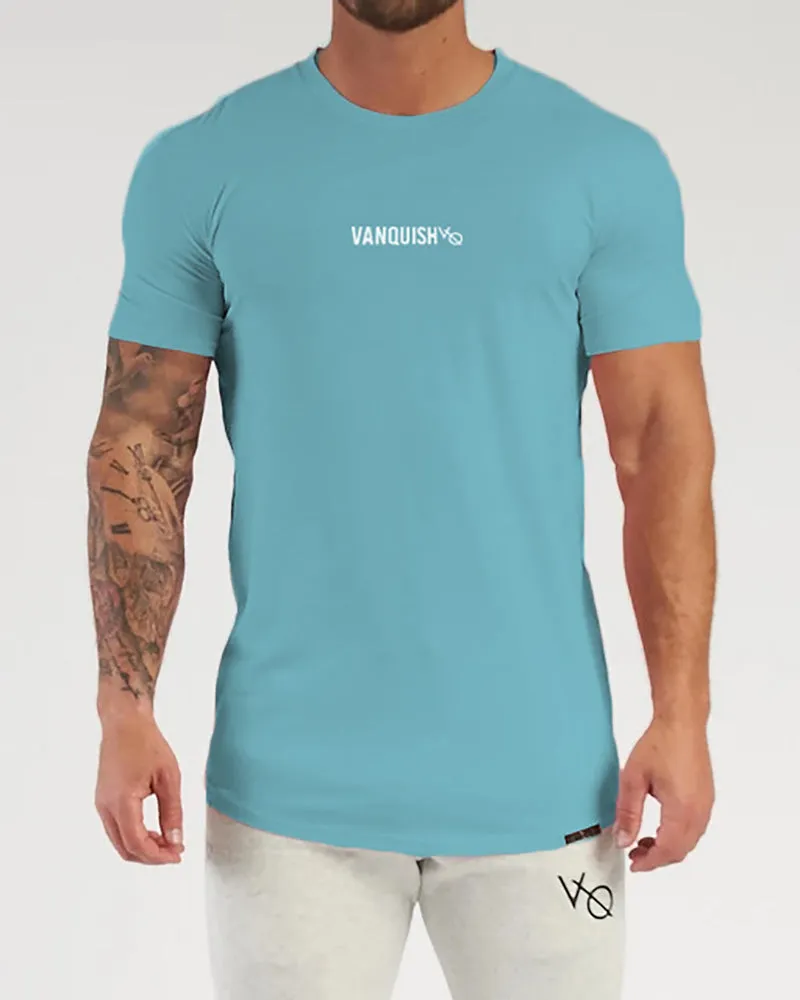 Men's Solid Color Printed Sports Wear T-shirt M-2XL