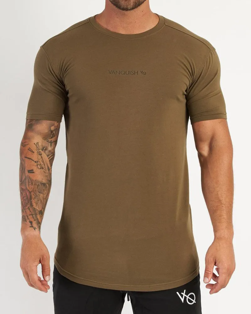 Men's Solid Color Printed Sports Wear T-shirt M-2XL