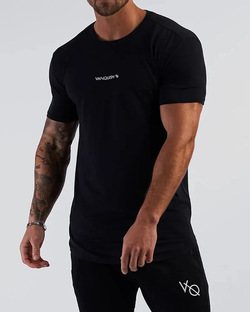 Men's Solid Color Printed Sports Wear T-shirt M-2XL
