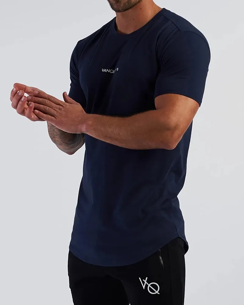 Men's Solid Color Printed Sports Wear T-shirt M-2XL