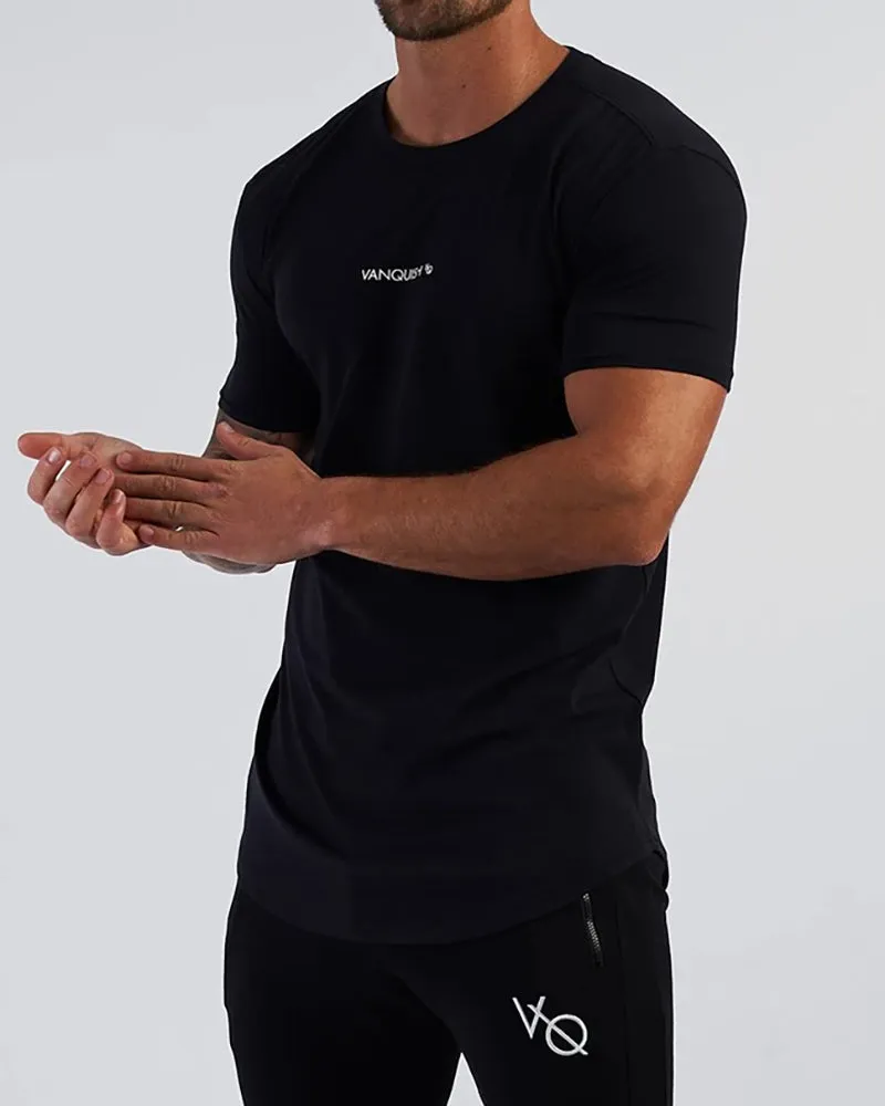 Men's Solid Color Printed Sports Wear T-shirt M-2XL