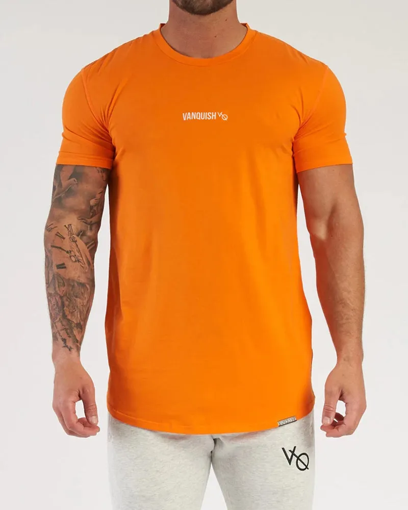 Men's Solid Color Printed Sports Wear T-shirt M-2XL
