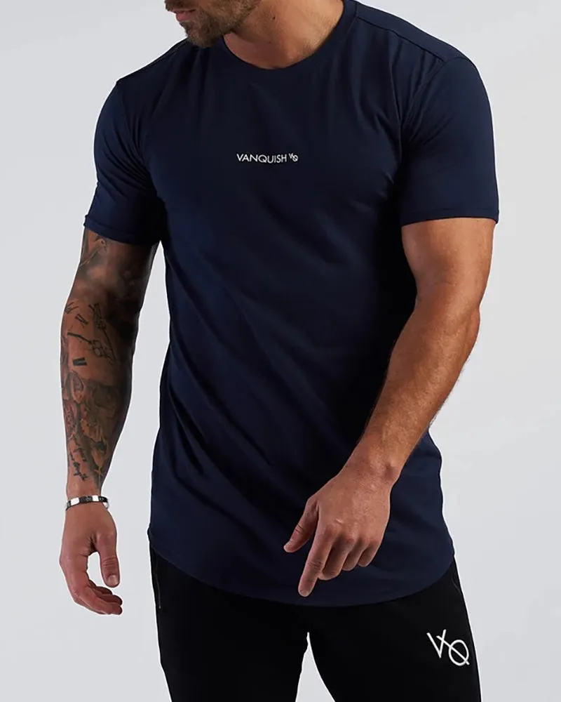 Men's Solid Color Printed Sports Wear T-shirt M-2XL