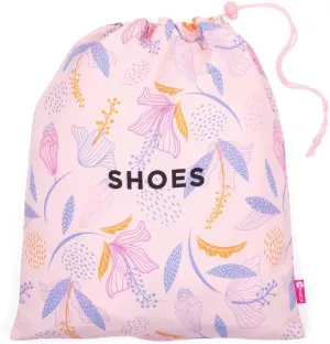 MIAMICA Shoe Bag, Pink Floral – 11'' x 9'' x 0.25'' – Cute Shoe Bag for Women, Protects Footwear and Luggage – Shoe Bag with Interior Divider – Fits 1-2 Pairs of Shoes