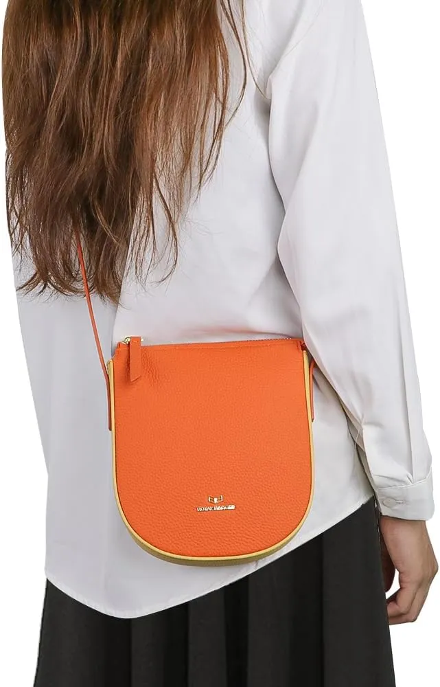 Mini Crossbody Bags Genuine Leather Cell Phone Purse Women's Zipper Shoulder Bag 2460