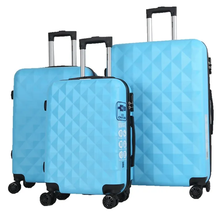 Mirage Eureka 3-Piece Hardside USB Port Luggage Set