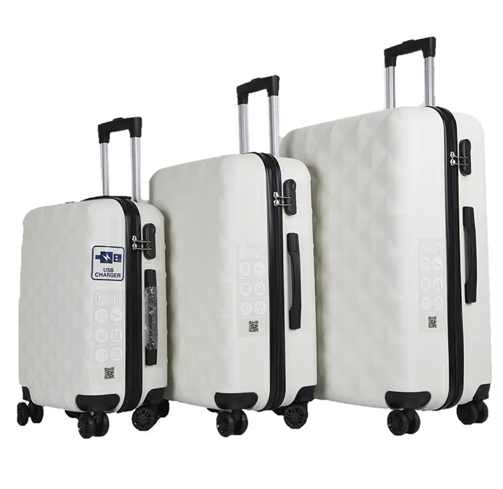 Mirage Eureka 3-Piece Hardside USB Port Luggage Set