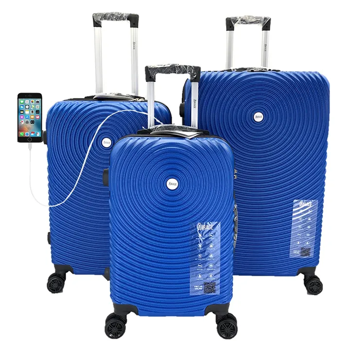Mirage Target 3-Piece Hardside USB Port Luggage Set