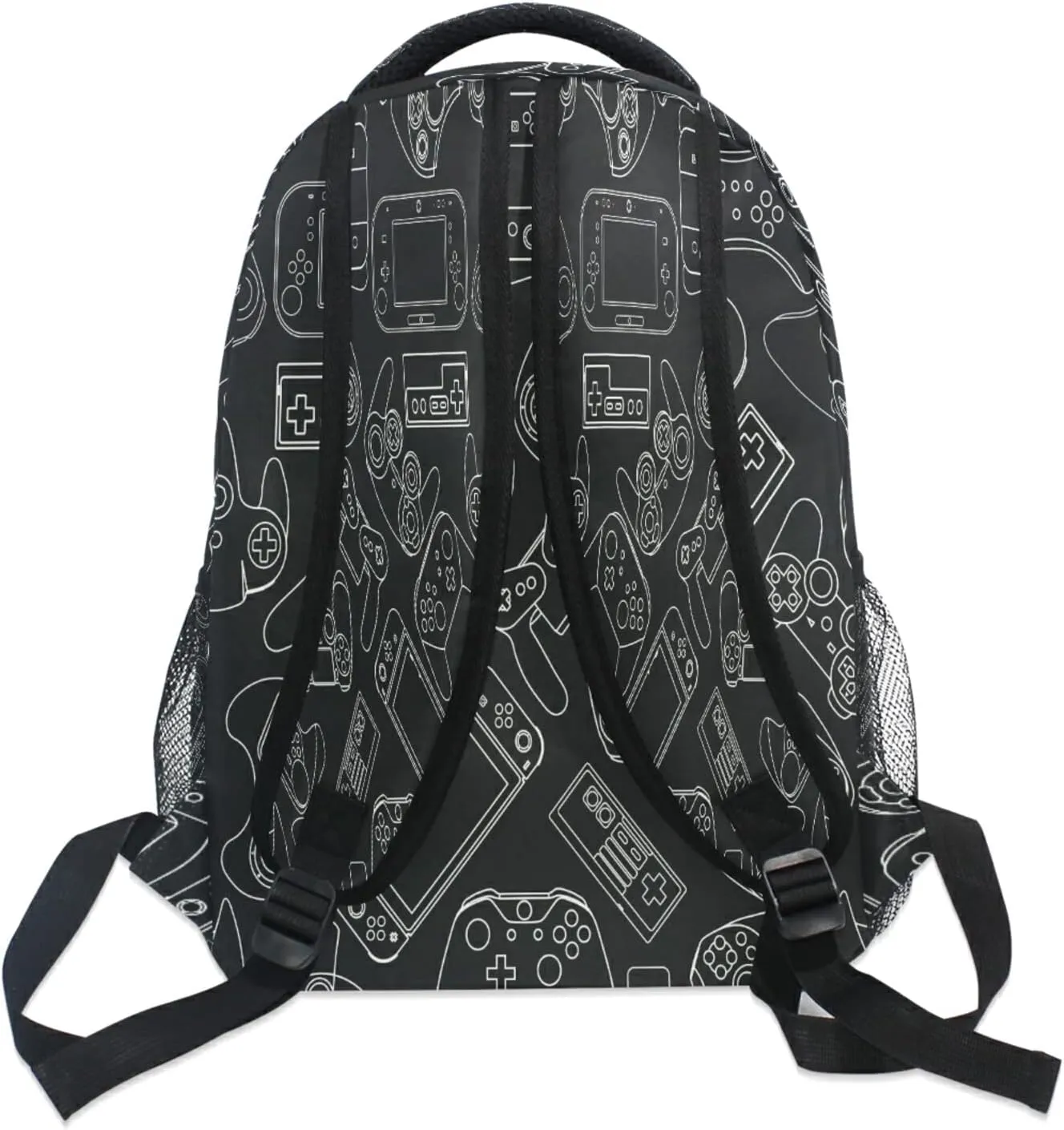 MNSRUU Gamepad School Backpack for Kid 5-12 yrs,Game Controller Backpack Boy School Bag