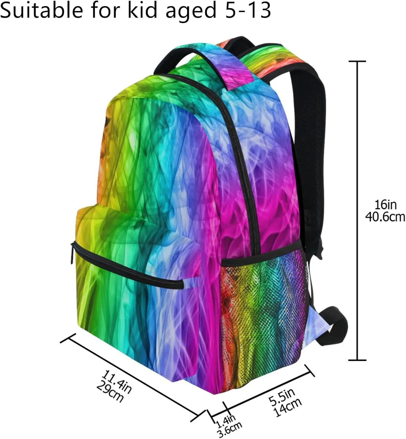 MNSRUU Smoke Backpack for School Elementary,Kid Bookbags Smoke Toddler Backpack Smoke Bookbag