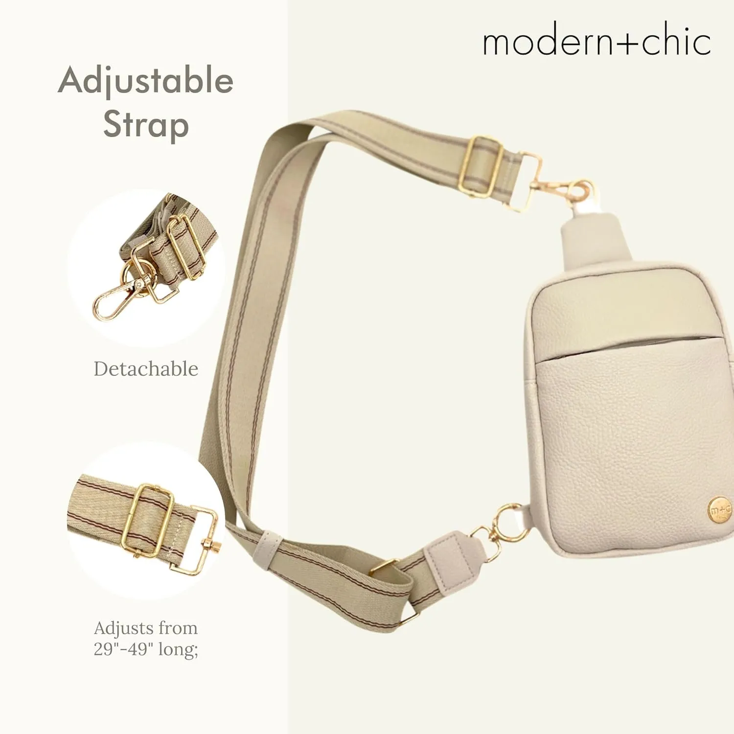 Modern Chic Crossbody Bags for Women - Bridget Sling Crossbody Purse, Vegan Leather Shoulder Sling Bag for Travel & Fashion