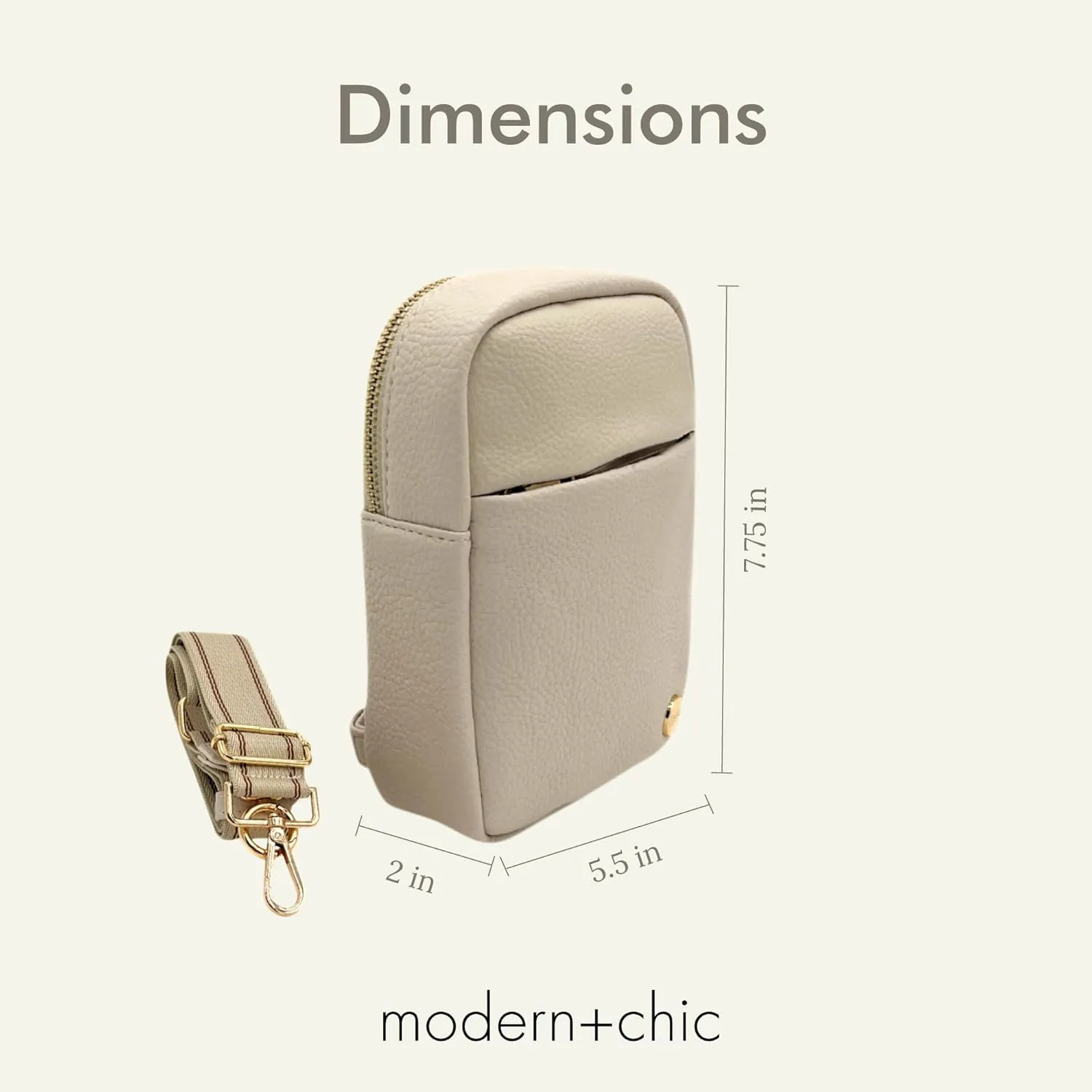 Modern Chic Crossbody Bags for Women - Bridget Sling Crossbody Purse, Vegan Leather Shoulder Sling Bag for Travel & Fashion